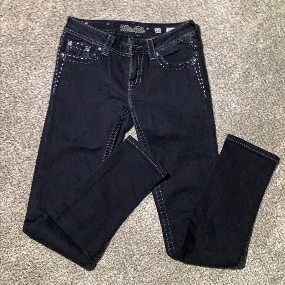 Miss me black jeans size 28 skinny